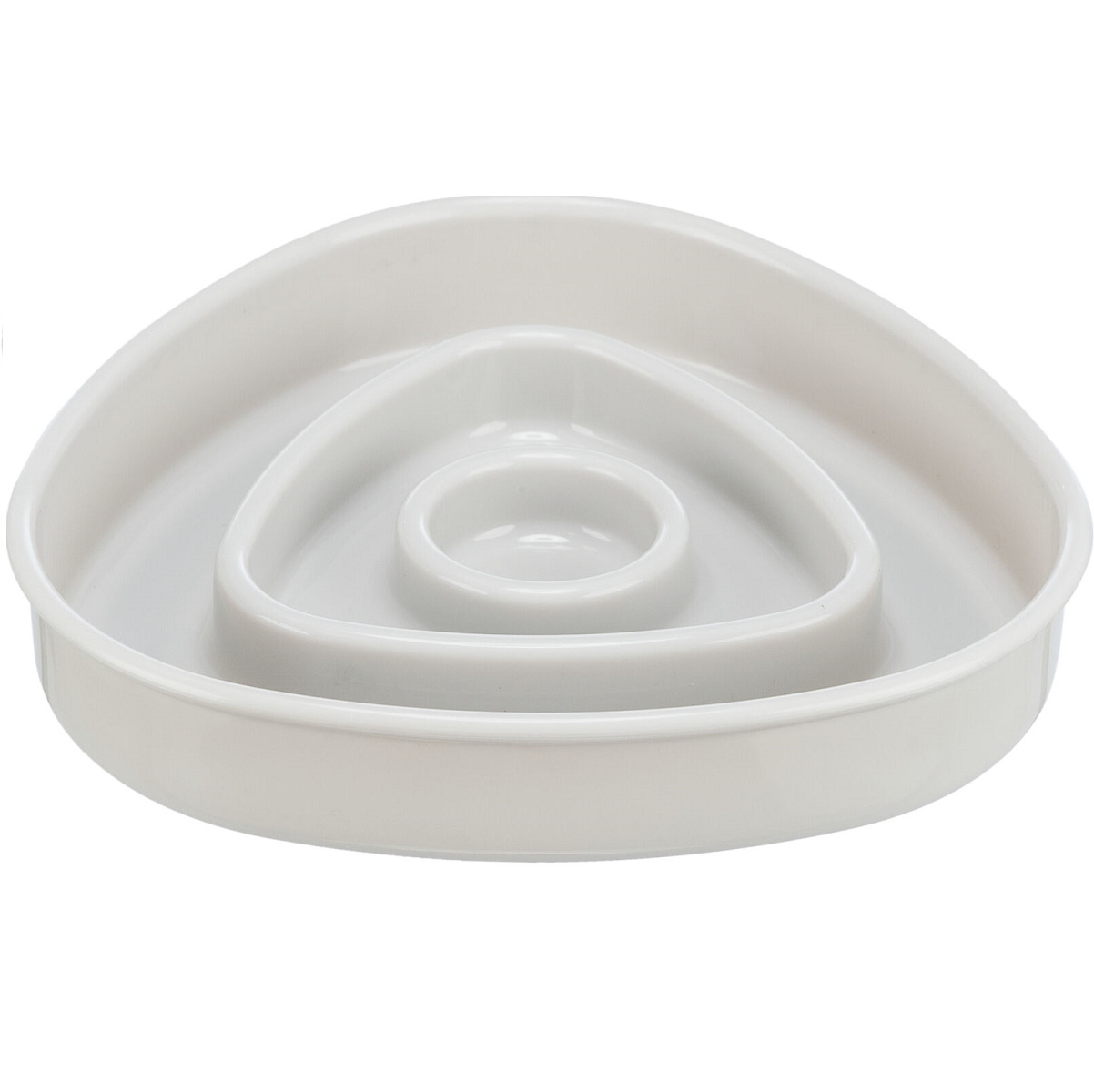 Castron din Plastic Pentru Hranire Lenta Pisici, 0.35L | 15x15cm