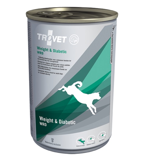 TROVET Weight & Diabetic Dog Conserva 400 g – Hrana Umeda Dietetica pentru Caini Supraponderali sau cu Diabet