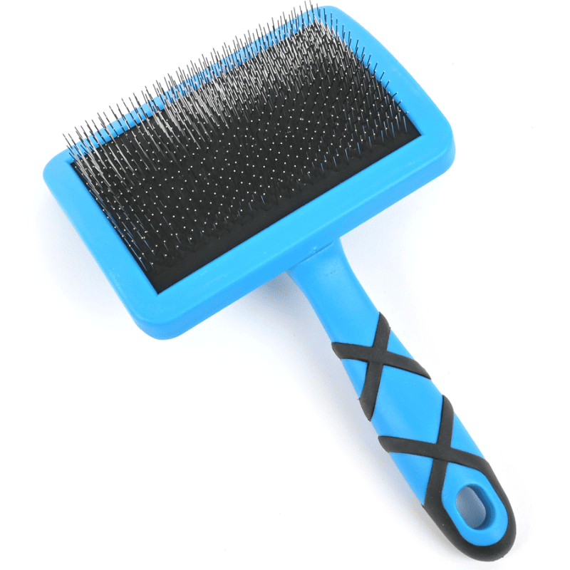 GROOM PROFESSIONAL Curved Firm Slicker Brush Large | Perie Slicker Profesională pentru Descâlcire și Volum la Câini de Talie Mare cu Blană Densă