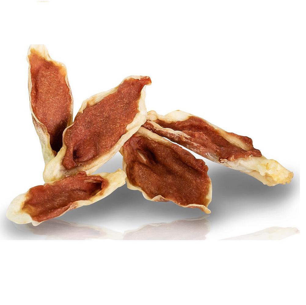 KIDDOG Urechi de Iepure Umplute cu Rață – Recompense Naturale pentru Câini, 250g