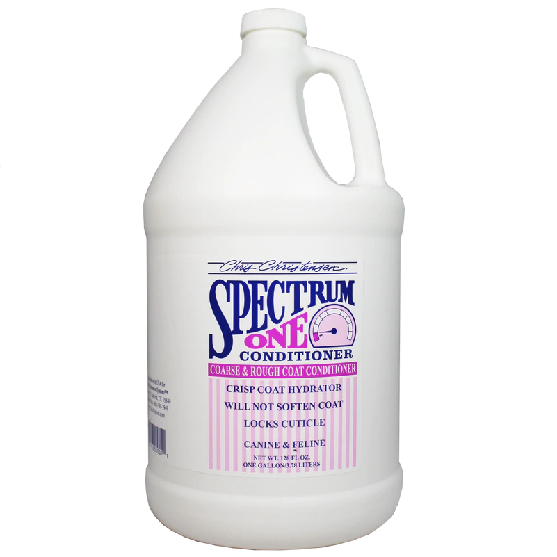 CHRIS CHRISTENSEN Spectrum One Conditioner 3.8 L | Balsam Profesional Concentrat 1:8 pentru Caini cu Blana Aspra, Sarmoasa
