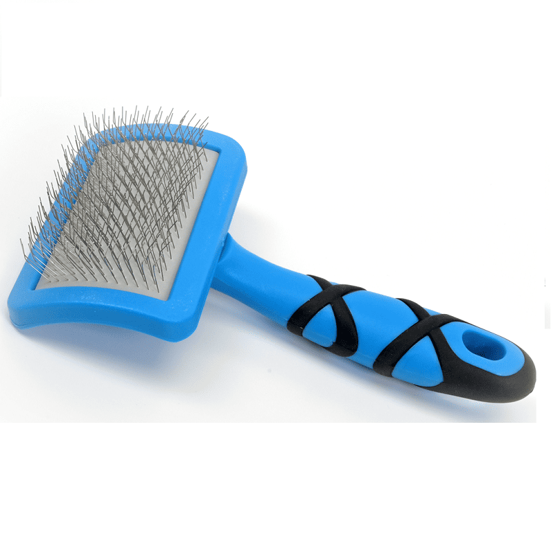 GROOM PROFESSIONAL Curved Soft Slicker Brush Small | Perie Profesională Slicker pentru Pui și Câini Sensibili, cu Blană Moale sau Fină | Ideală pentru Periere Zilnică