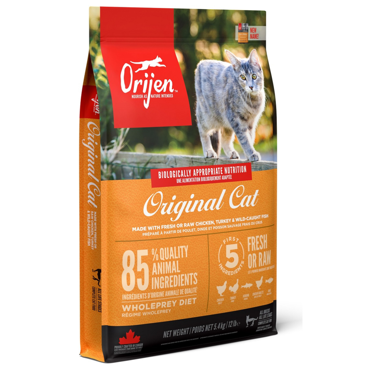 ORIJEN Original Adult Cat, Hrana Uscata Fara Cereale Pentru Pisici 5.4kg
