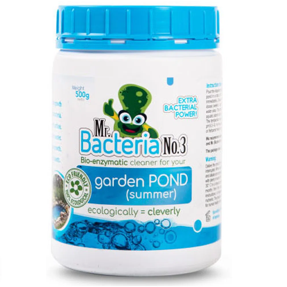 MR. BACTERIA No.3 – Soluție Bio-Enzimatică pentru Iazuri Vara, Eliminarea Algelor, a Turbidității și Mirosurilor, 500g | 15 m²
