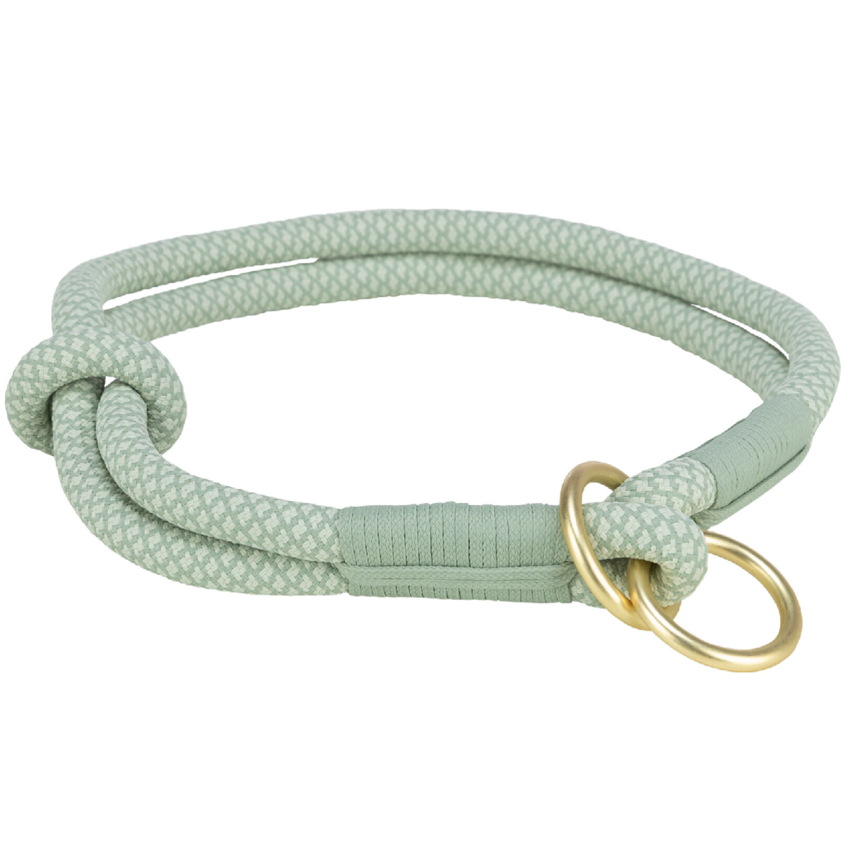Zgarda Semistrangulanta Pentru Caini SOFT, Cordelina Verde, Marime M 45cm |Diametru 10mm