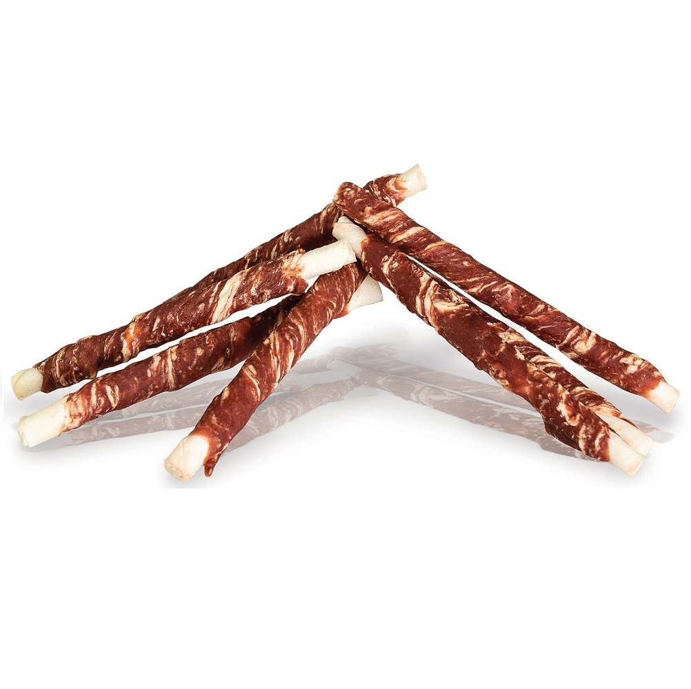KIDDOG Rulouri cu Friptură de Vită – Snacks-uri de Mestecat pentru Câini, 8 mm / 12 cm, 500g