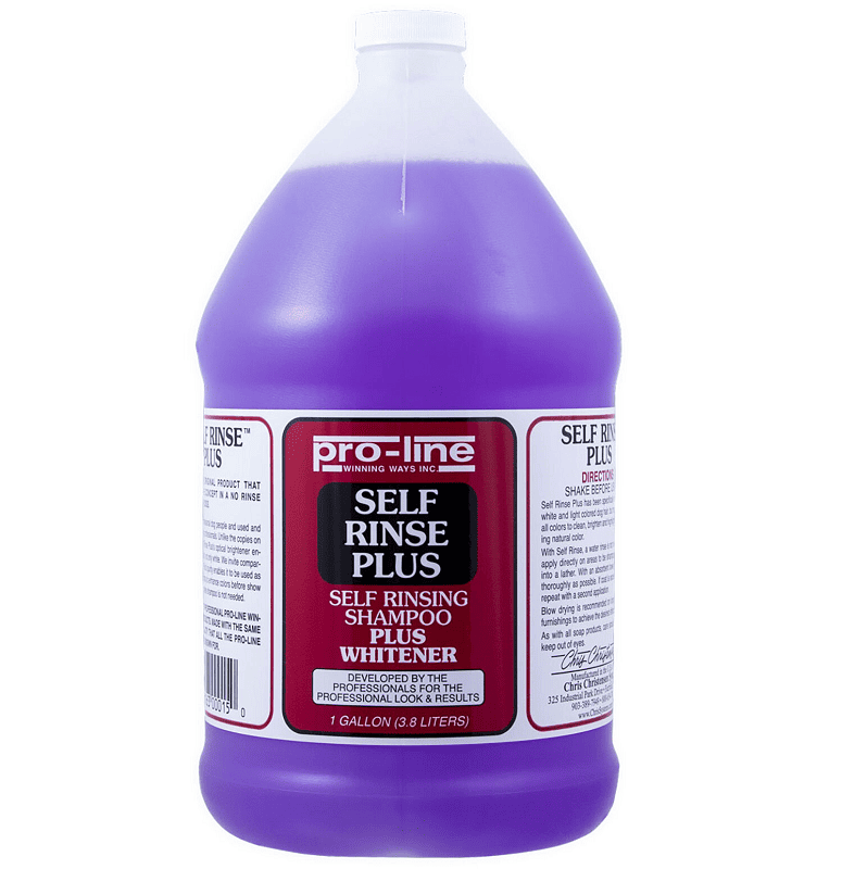 CHRIS CHRISTENSEN Pro-Line Self Rinse Plus 3.8 L | Sampon Profesional pentru Spalarea fara Apa a Cainilor | Revitalizeaza Blana Alba si Intensifica Culoarea