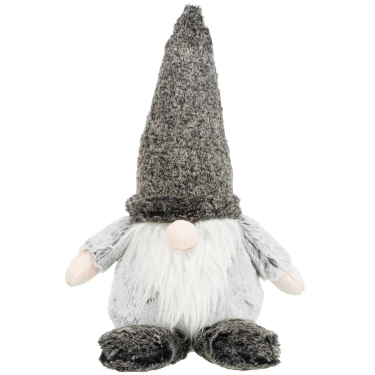 Jucarie Pisici, Pitic din Plus cu Sunet, Folie Fosnitoare si Catnip, 33cm