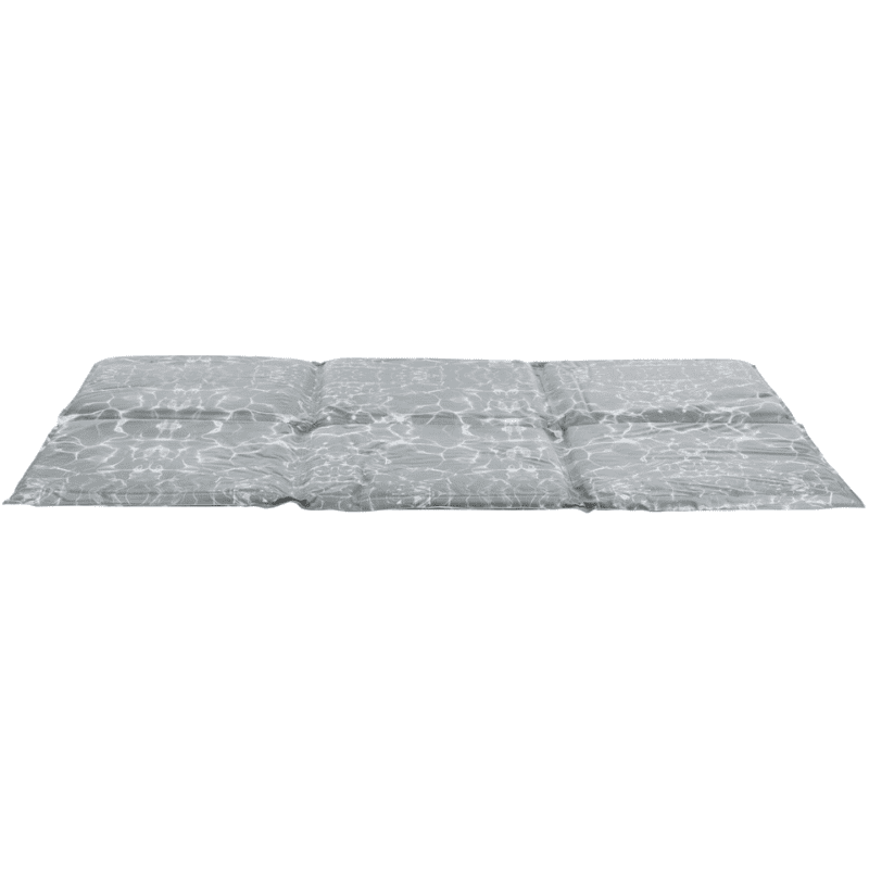 TRIXIE Cooling Mat Soft, XL: 90x60 cm | Saltea Racoritoare cu Spuma si Gel pentru Caini, Gri cu Alb
