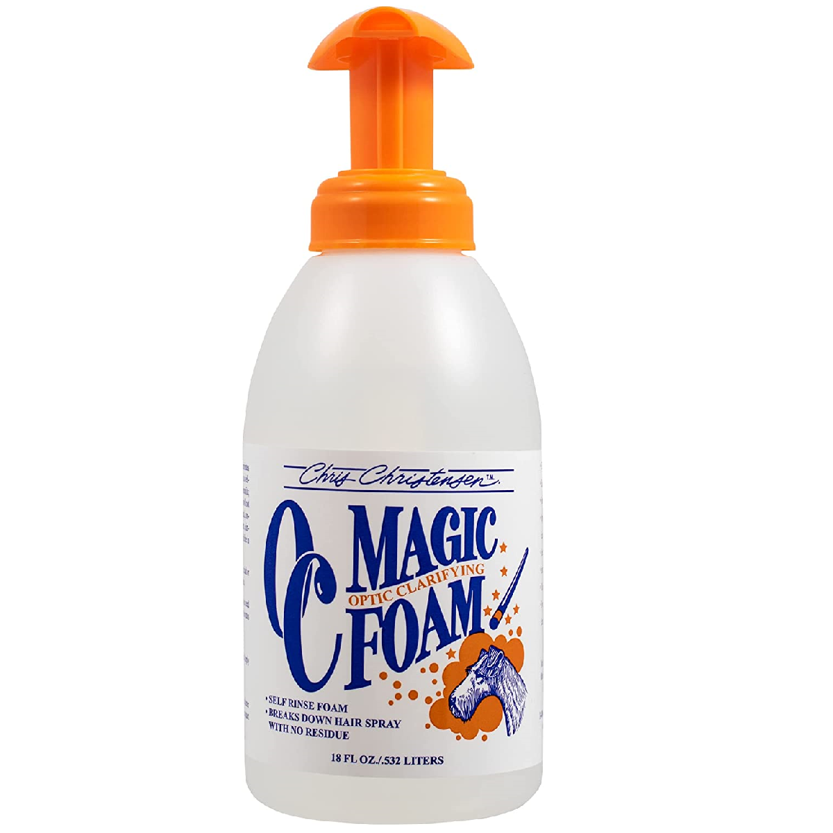 CHRIS CHRISTENSEN Systems Optic Clarifier Magic Foam 530 ml | Spumă Profesională Fără Apă pentru Câini | Revitalizează Culoarea Blănii