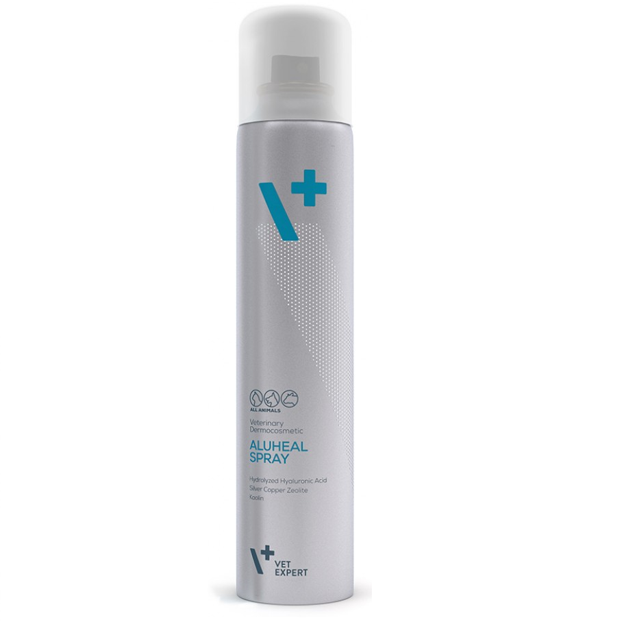VET EXPERT Aluheal Spray Pentru Tratarea si Vindecarea Leziunilor Cutanate si a Plagilor Postoperatorii la Animale, 200ml
