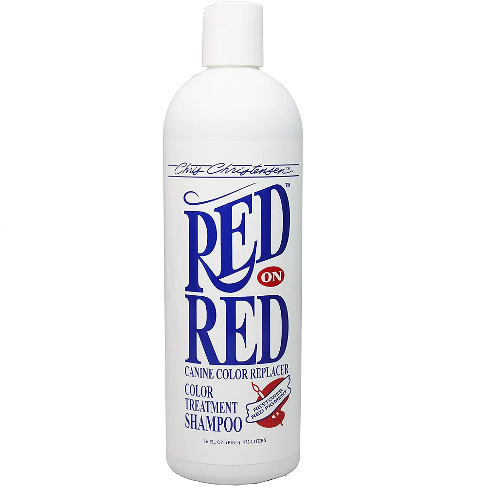 CHRIS SHRISTENSEN Red On Red Shampoo 473 ml | Sampon Profesional Nuantator pentru Caini | Intensifica Nuantele Roscate ale Blanii