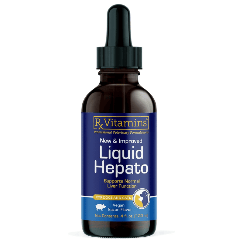 RX VITAMINS Hepato Liquid 120 ml | Supliment Lichid pentru Sustinerea Functiei Hepatice la Caini si Pisici