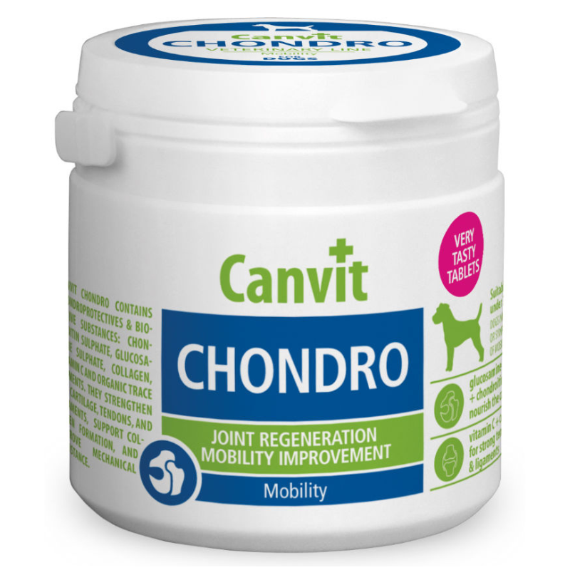 CANVIT Chondro for Dogs 100 g – Supliment pentru Câinii de Talie Mica si Medie, Mobilitate Crescuta si Articulații Sănătoase