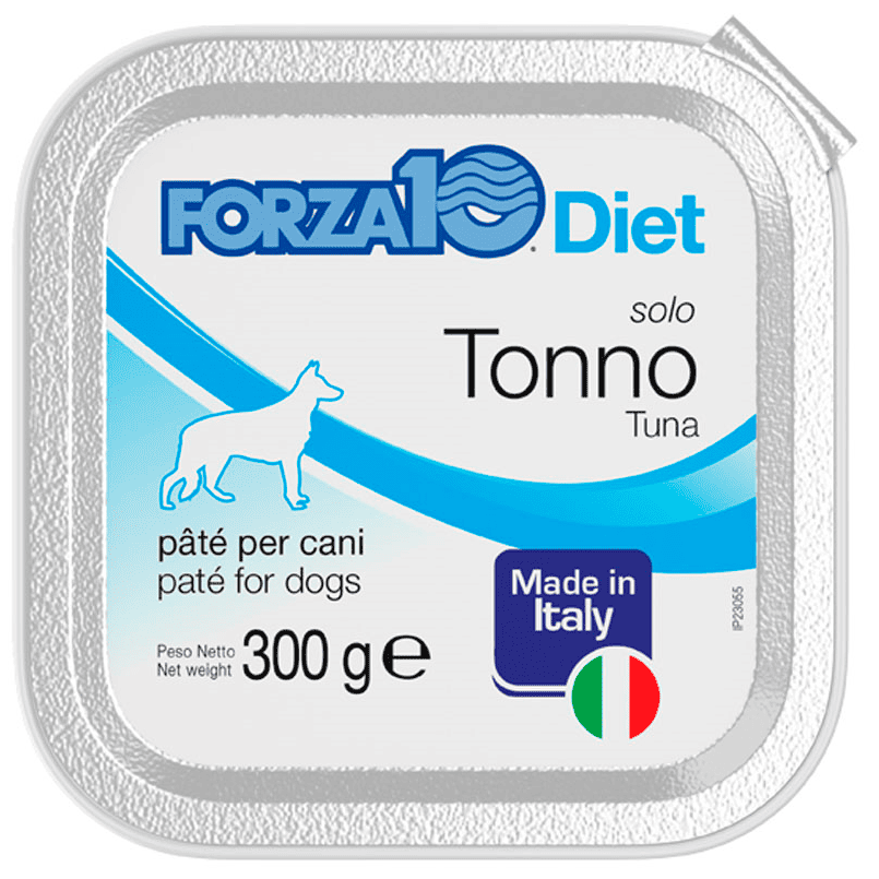 FORZA10 Solo Diet cu Ton 300g - Hrana Umeda Monoproteica pentru Caini Alergici sau cu Piele Sensibila | Bogata in Omega-3