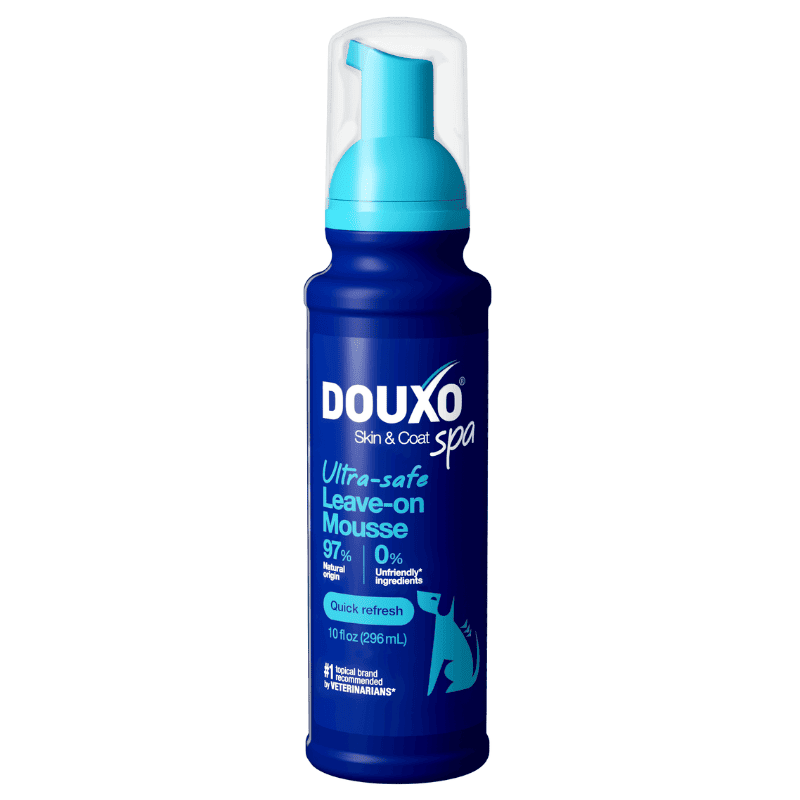 DOUXO SPA Ultra-Safe Dog Quick Refresh Mousse 150 ml | Spuma Fara Clatire pentru Caini | Curatare, Hidratare si Reimprospatare Blana