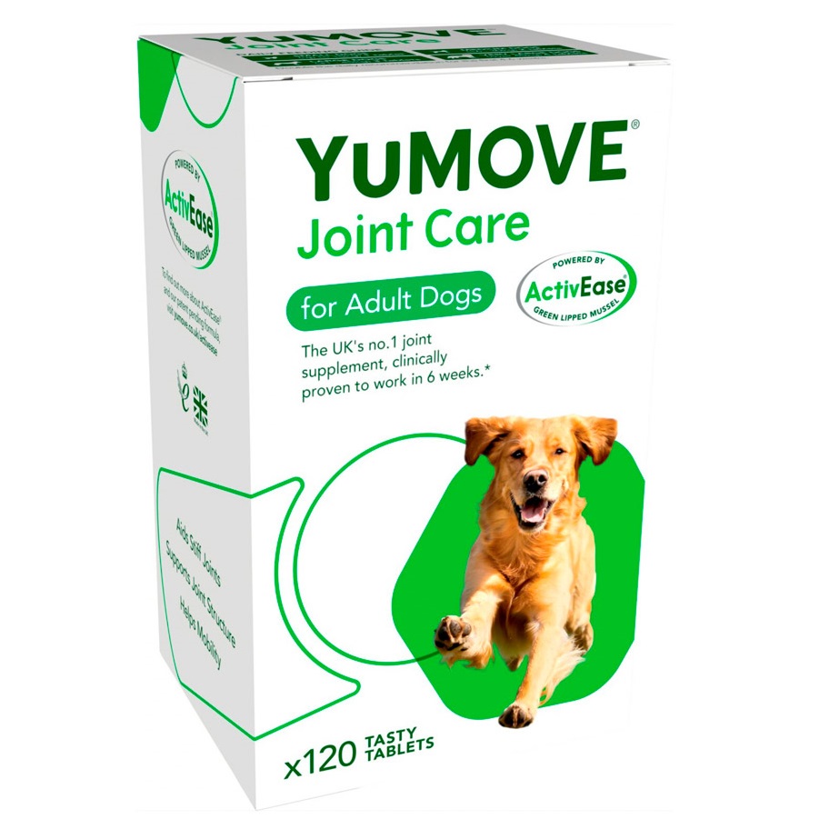 YuMOVE Joint Care for Adult Dogs, 120 tb. – Supliment Articular Triple‑Action pentru Câini Adulți