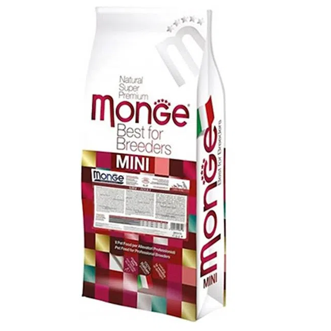 MONGE Best For Breeders Mini Starter, cu Pui, Hrana Uscata Caini Juniori de Talie Mica, Femele Gestante sau In Lactatie,15kg
