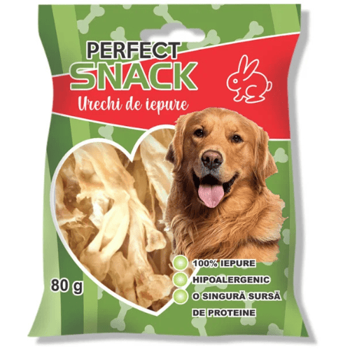PERFECT Snack, Recompense Pentru Caini Urechi de Iepure, 80g