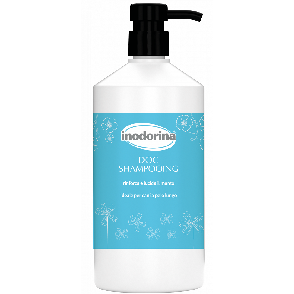 INODORINA Dog Shampooing, Sampon Pentru Caini, Curatare Profunda Blana Lunga, Dreapta sau Carliontata, 1L