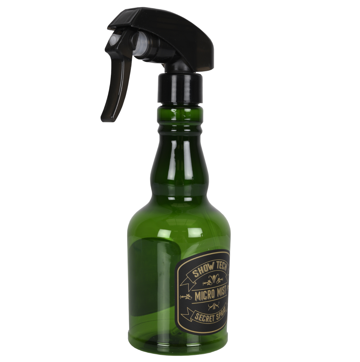 SHOW TECH Exclusive Salon Micro Mist Bottle Green 150 ml | Flacon Profesional cu Pulverizare Fina pentru Grooming