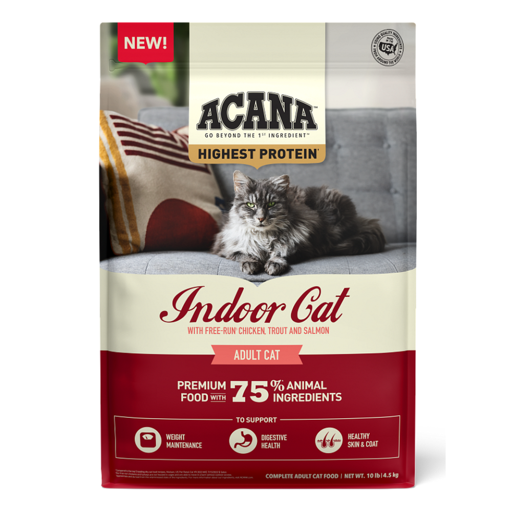 ACANA Highest Protein Indoor Cat – Hrana Uscata Super Premium pentru Pisici de Interior, 4.5 kg