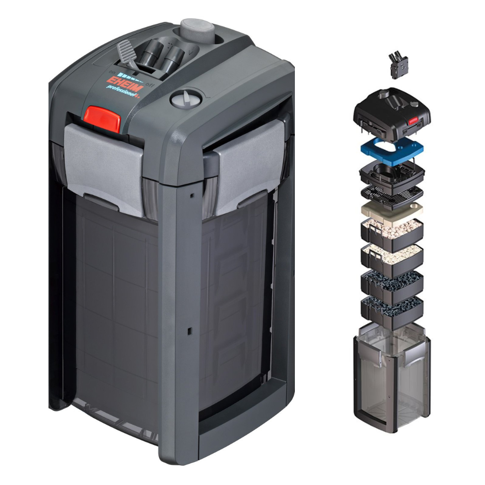 EHEIM 2275 Professionel 4+ 600, Filtru Extern Pentru Acvarii (maxim 600L), 16W, 1250L/h 