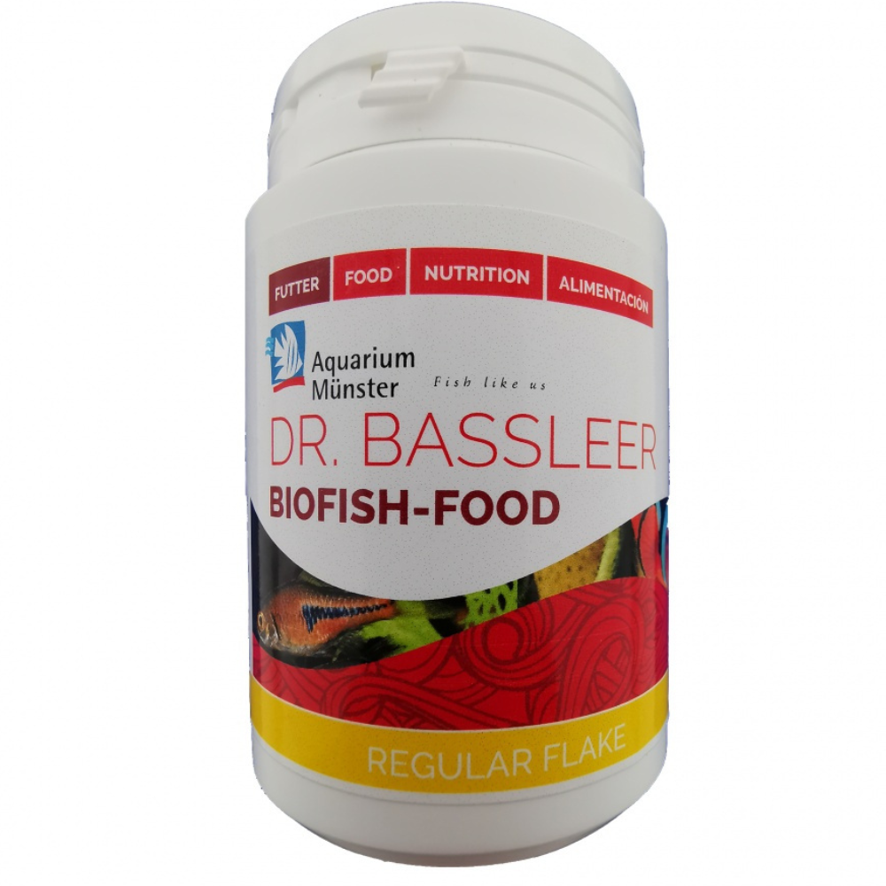 Aquarium Munster DR. BASSLEER Biofish Food Regular Flake, 35 g – Hrana Fulgi Premium pentru Pești de Acvariu, Formulată pentru Sănătatea Optimă a Peștilor