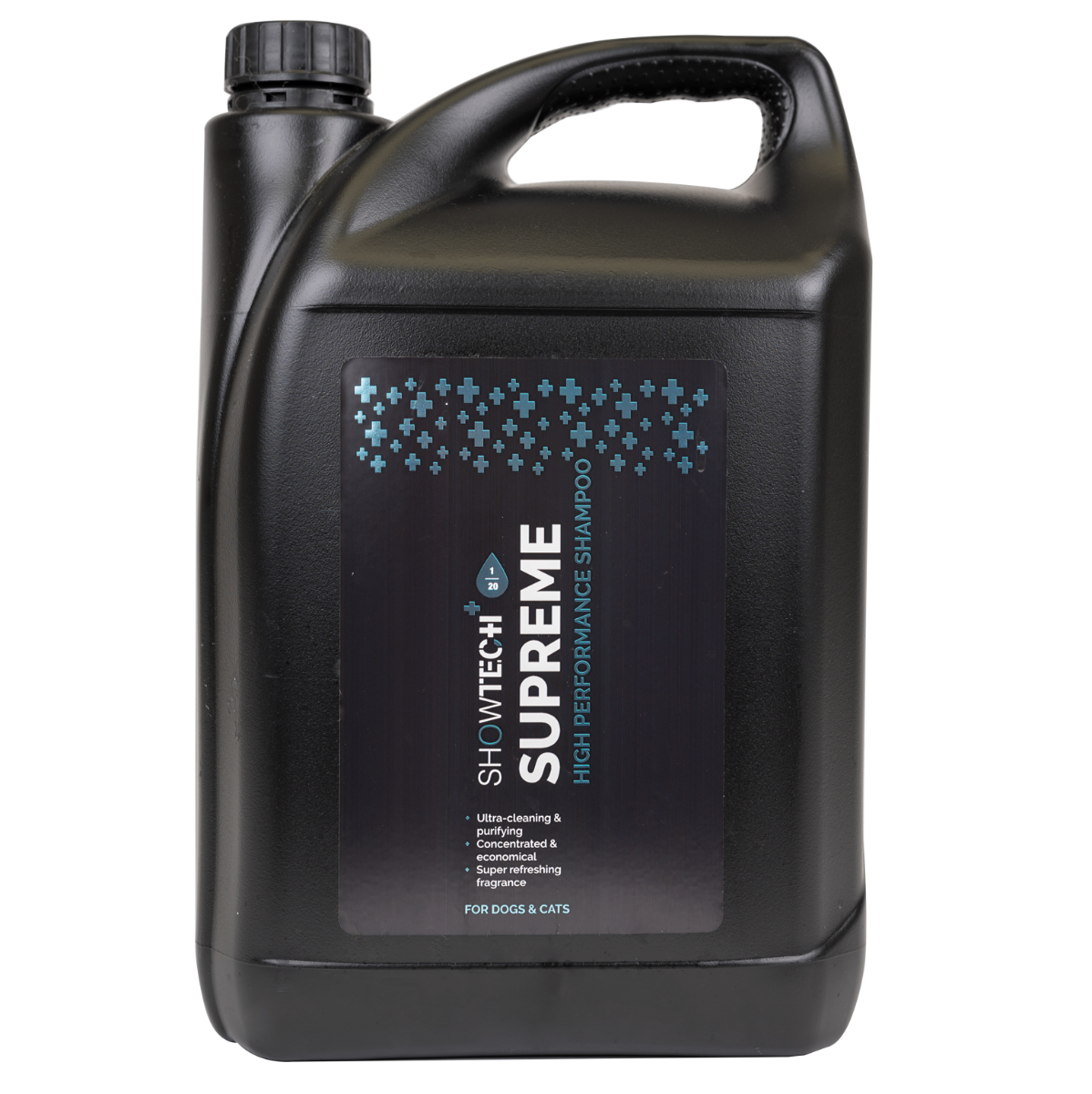 SHOWTECH+ Supreme Shampoo 5 L | Sampon Profesional Concentrat 1:20 pentru Curatare Intensa si Revitalizarea Blanii la Caini si Pisici