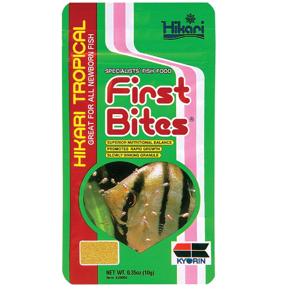 HIKARI Tropical First Bites, 10 g – Hrana Semi-Plutitoare pentru Alevini si Puiet de Pesti de Acvariu