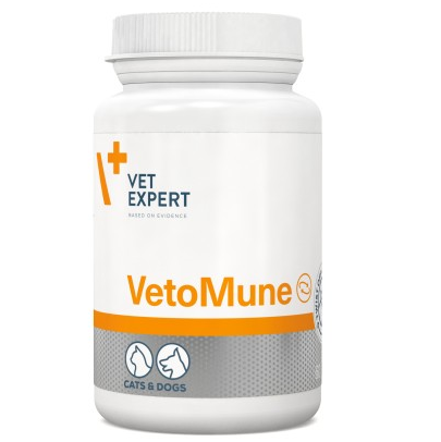 VET EXPERT VetoMune Twist Off, Supliment Pentru Stimularea Imunitatii la Caini si Pisici, 60 capsule