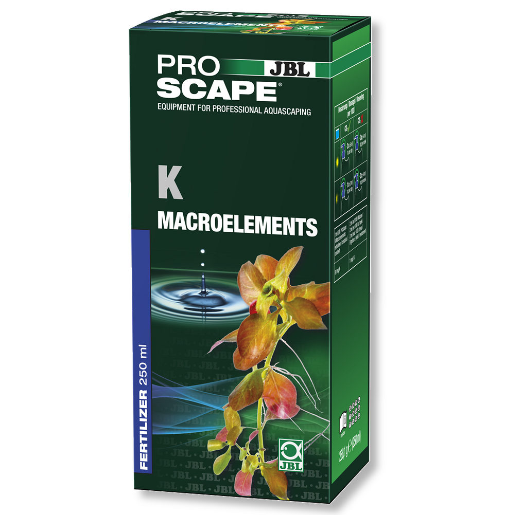 JBL PROSCAPE K Macroelements, Fertilizant Lichid cu Saruri de Potasiu, Pentru Cresterea Viguroasa a Plantelor din Acvarii de Apa Dulce, 250ml
