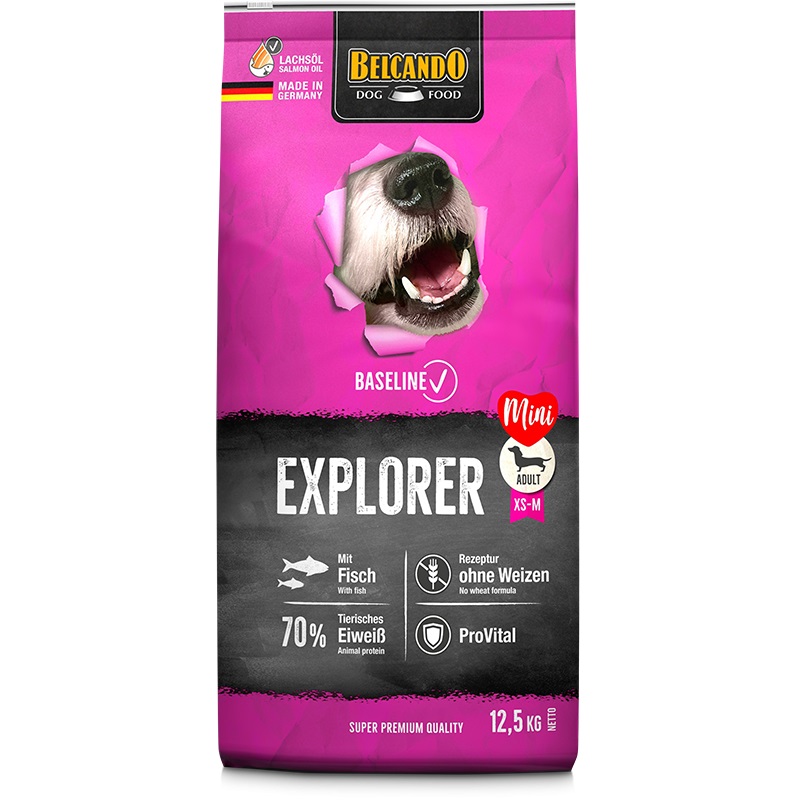 BELCANDO Adult Baseline Explorer, Hrana Uscata Superpremium Pentru Caini de Talie Mica si Medie, 12.5kg