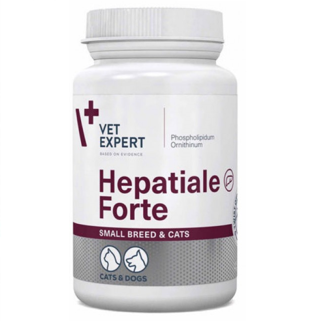 VET EXPERT Hepatiale Forte Twist Off 170mg, Supliment Pentru Intarirea Functiilor Hepatice la Caini de Talie Mica si Pisici, 40 capsule