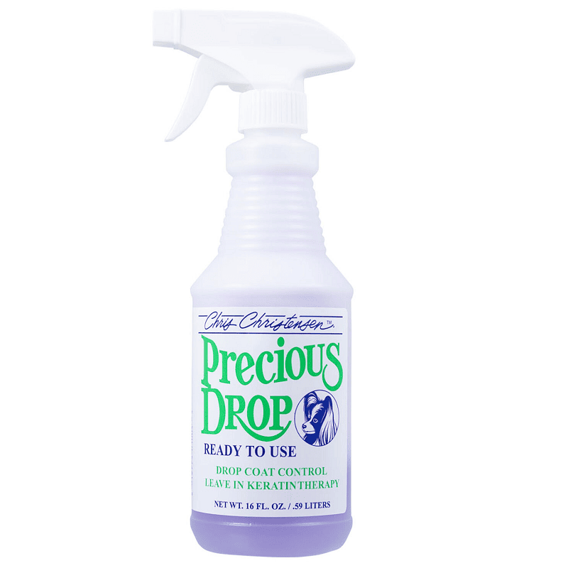 CHRIS CHRISTENSEN Systems Precious Drop Ready To Use 473 ml | Spray Balsam Hidratant si Revitalizant pentru Caini si Pisici | Blana Matasoasa si Stralucitoare