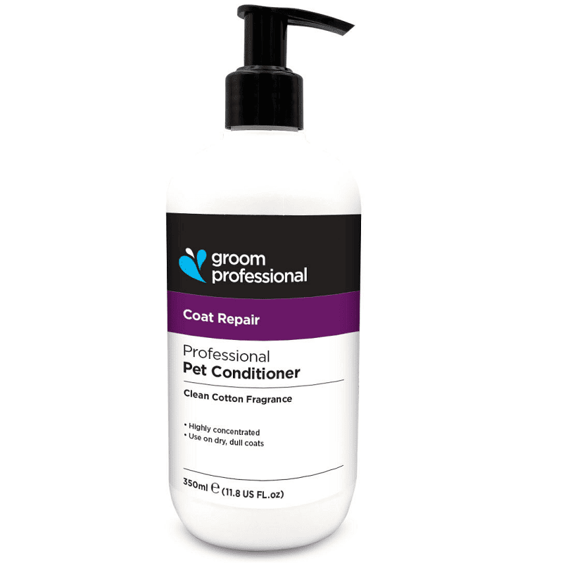 GROOM PROFESSIONAL Coat Repair Conditioner 350 ml | Balsam Profesional Concentrat (dilutie 10:1) pentru Caini | Reparare Intensiva, Descalcire si Stralucire pentru Blani Deteriorate