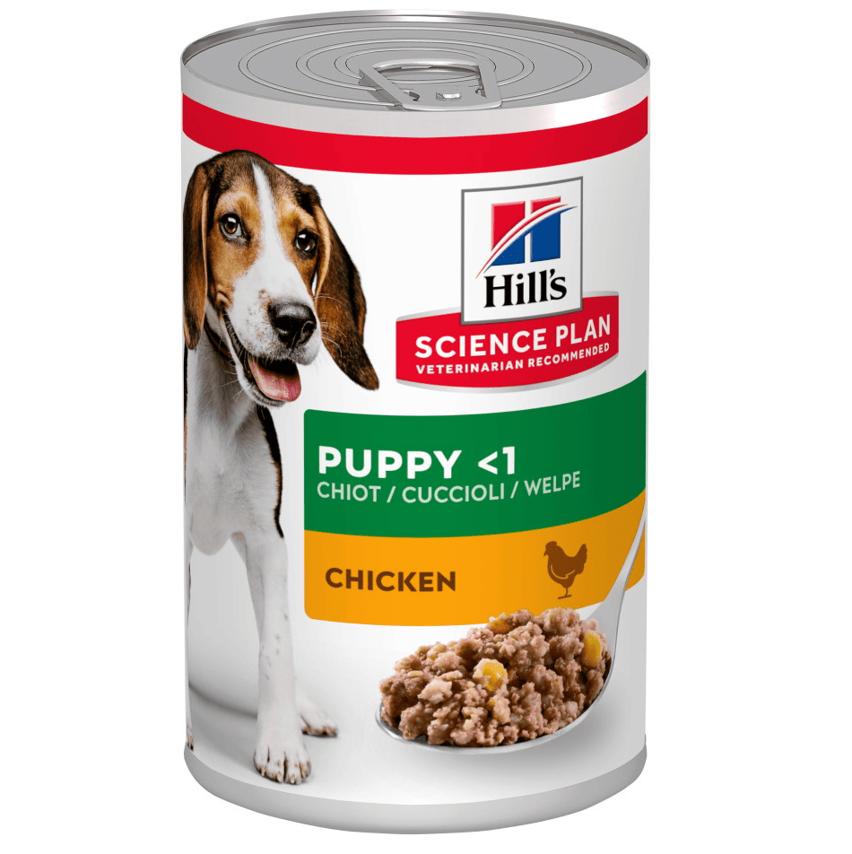 HILL'S Science Plan Puppy cu Pui, 370 g – Hrană Umedă pentru Căței în Creștere, Femele Gestante sau Lactante