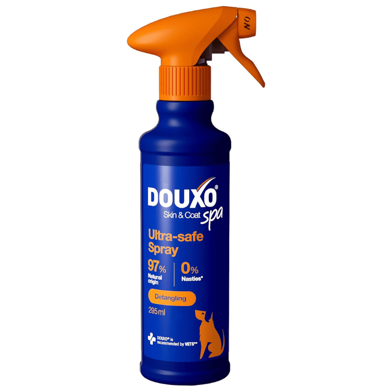 DOUXO SPA Ultra-Safe Dog Detangling Spray 295 ml | Spray pentru Descalcirea Blanii la Caini | Descurcare Rapida, Hidratare si Blana Moale Matasoasa