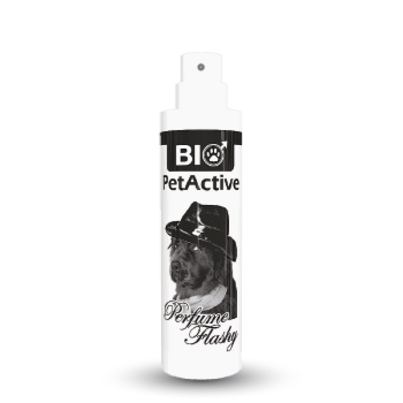 BIO PetActive Perfume Flashy 50 ml | Parfum pentru Caini (masculi) cu Esenta de Violeta de Parma | Improspatare Eleganta si Miros de Durata