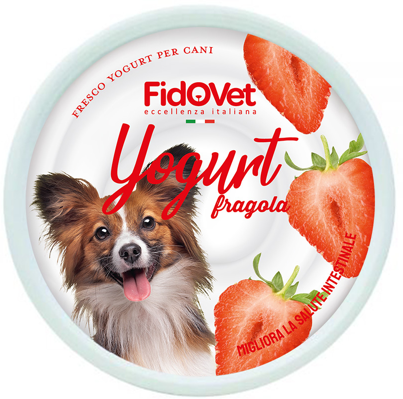FIDOVET Iaurt, cu Aroma de Capsuni, Pentru Caini