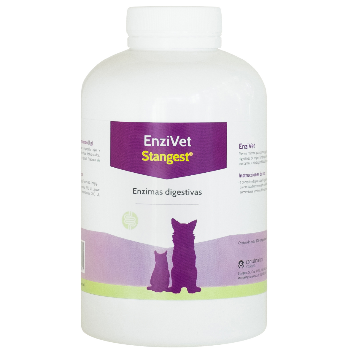 ENZIVET, Supliment Pentru Imbunatatirea Digestiei la Animale, 300 tablete