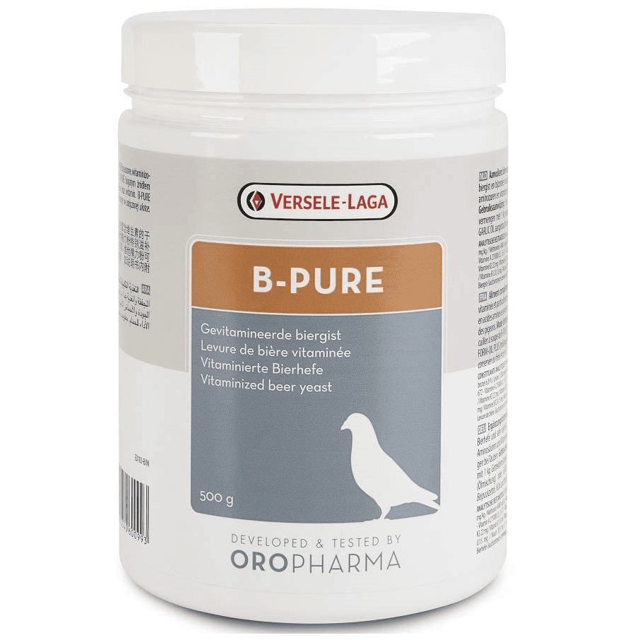 VERSELE-LAGA Oropharma B-Pure 500 g | Supliment cu Drojdie de Bere si Vitamine pentru Porumbei