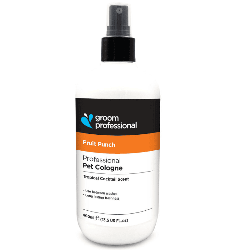GROOM PROFESSIONAL Fruit Punch Cologne 400 ml | Parfum Profesional pentru Caini cu Note de Fructul Pasiunii si Mango | Finish Fresh de Salon si Persistenta Indelungata