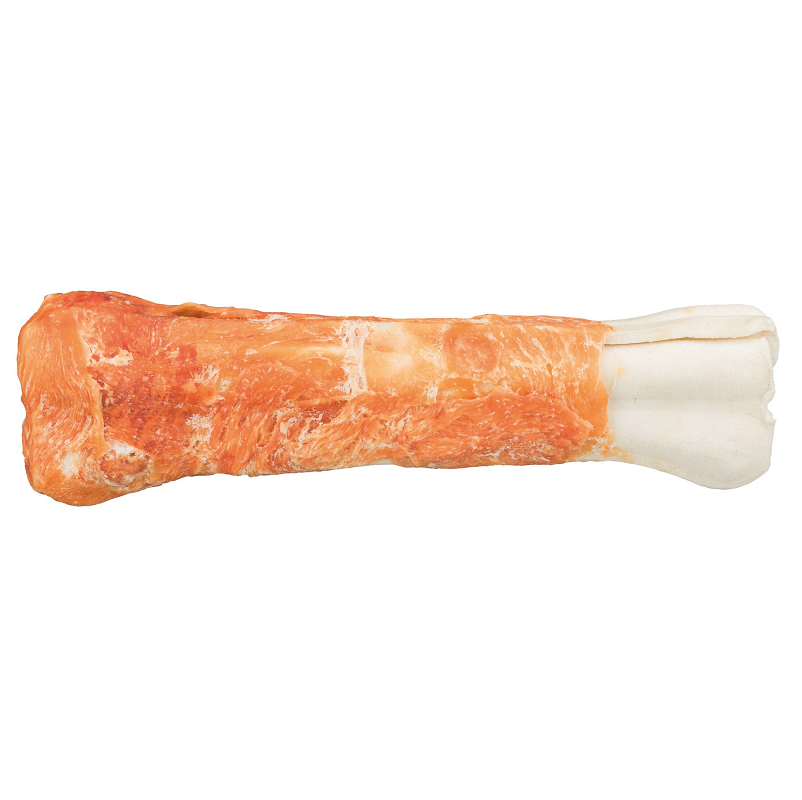 Recompensa DENTAFUN Pentru Caini, Os Piele cu Piept de Pui 20cm | 200g