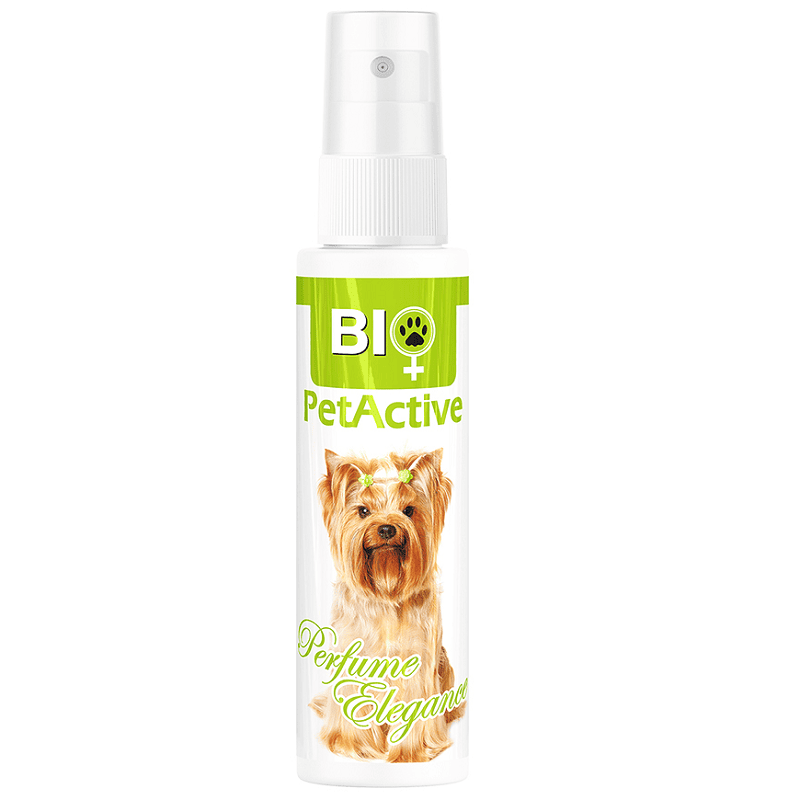 BIO PetActive Parfume Elegance 50 ml | Parfum pentru Caini (femele) cu Note Florale de Narcise | Improspatare Delicata si Eleganta pentru Blana