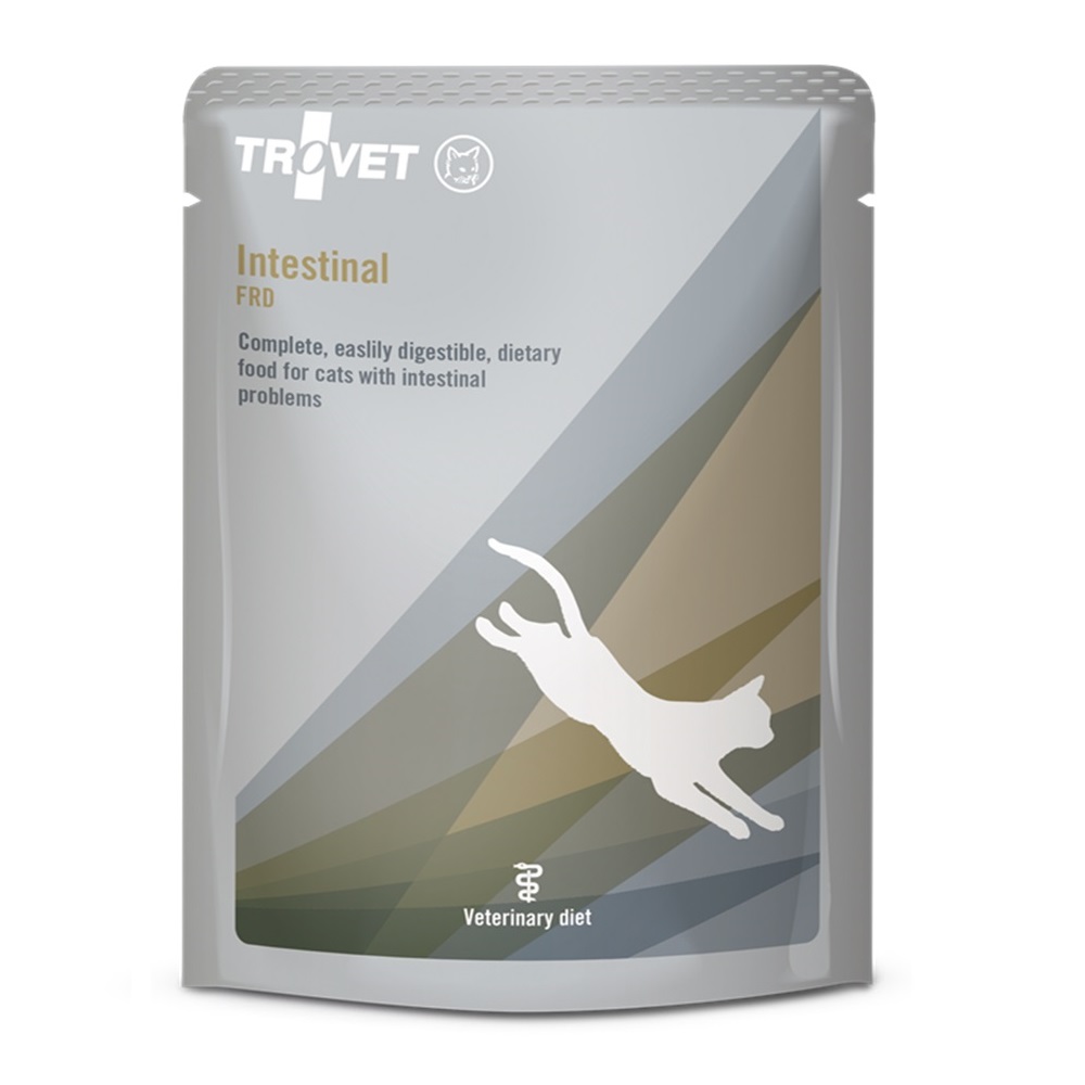 TROVET Intestinal Cat Plic 85 g – Hrana Umeda Dietetica pentru Pisici cu Tulburari Gastrointestinale