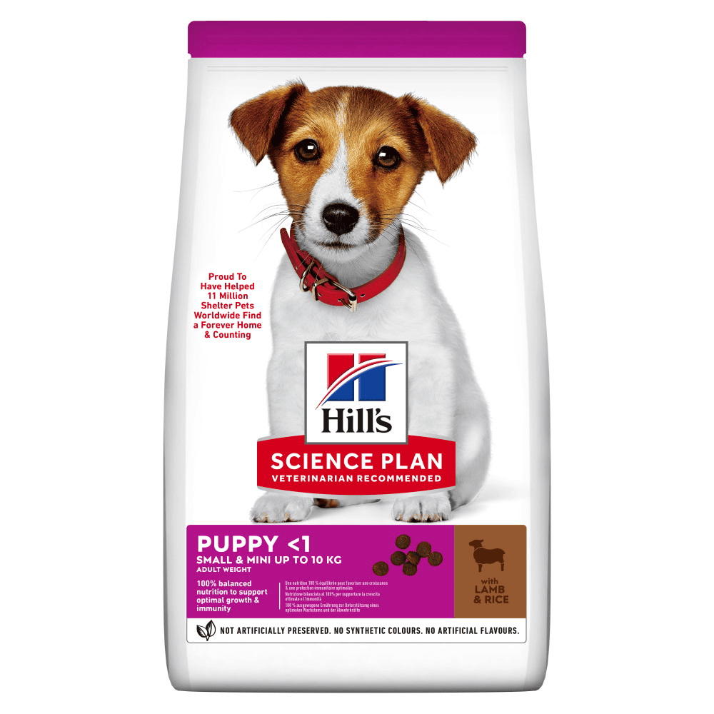 HILL'S Science Plan Puppy Small & Mini Miel & Orez, 300 g – Hrană Uscată pentru Căței de Talie Mică și Foarte Mică, cu Sensibilitati Digestive