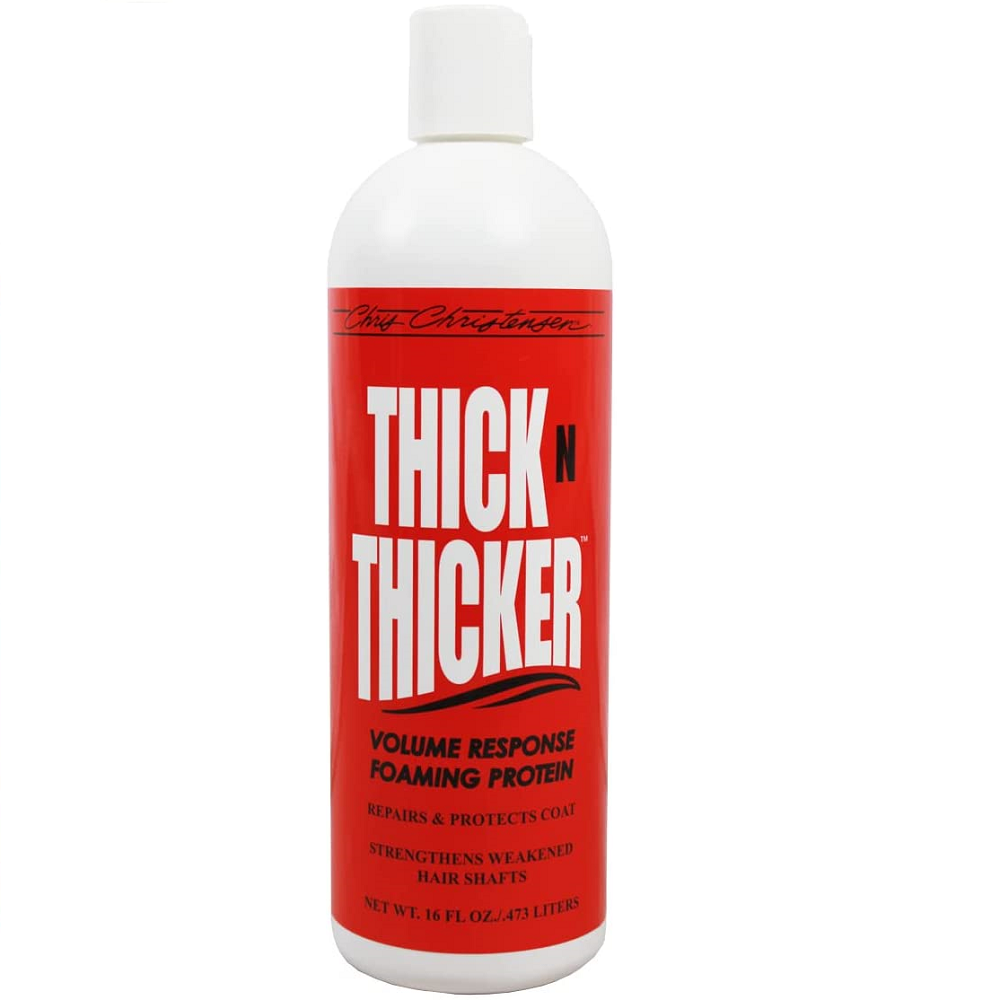 CHRIS CHRISTENSEN Systems Thick N Thicker Conditioner 473 ml | Balsam Profesional pentru Volum si Revitalizare Blana Caini