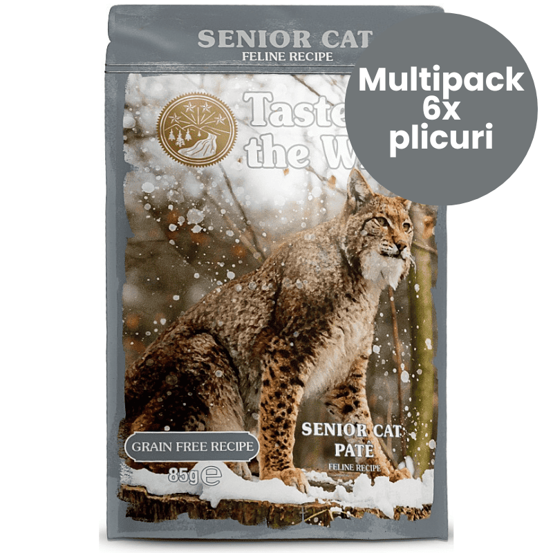 TASTE of the WILD Cat Pouch Senior Multipack 6x85 g | Hrana Umeda Fara Cereale pentru Pisici Senioare | Pate cu Pui si Ficat de Pui