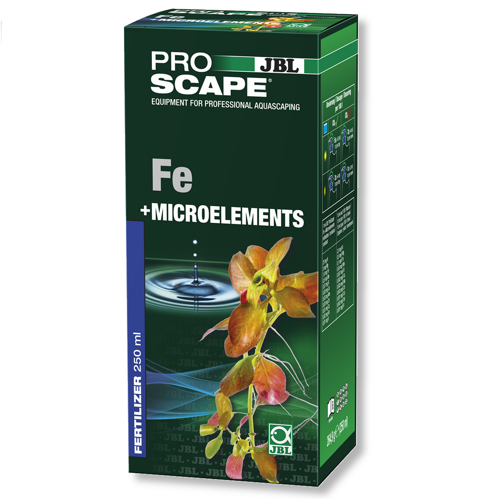 JBL PROSCAPE Fe+ Microelements, Fertilizant Lichid Pentru Acvarii Apa Dulce cu Vegetatie Luxurianta cu Radacini, 250ml